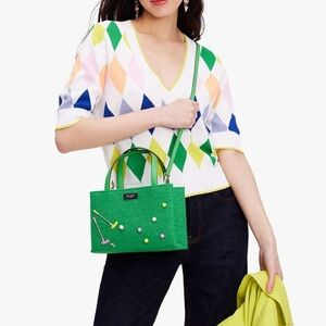 Rare ⛳️ Kate Spade Sam Icon Astroturf Fabric Small Tote